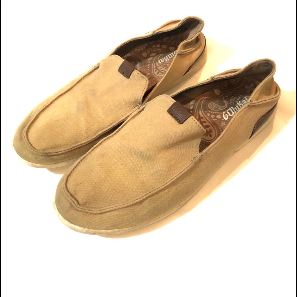 Olukai Men's Manoa Slip on Clay/Toffee 13